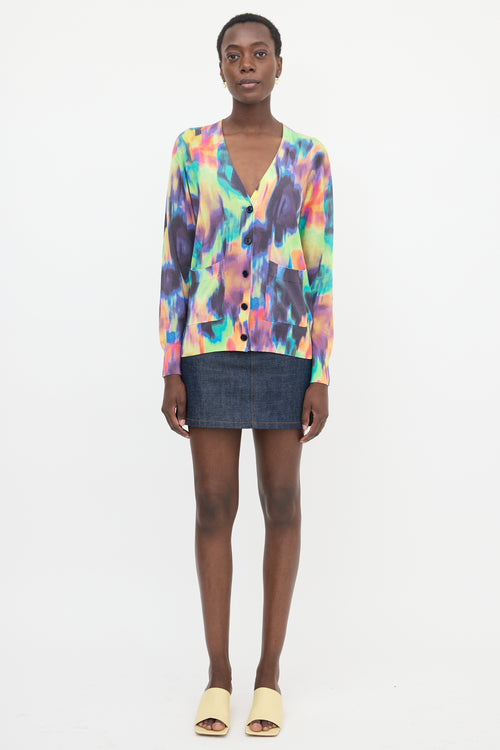 Dries Van Noten Jersey Printed Cardigan
