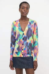 Dries Van Noten Jersey Printed Cardigan