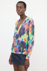 Dries Van Noten Jersey Printed Cardigan