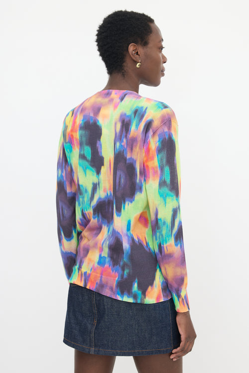 Dries Van Noten Jersey Printed Cardigan
