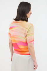 Dries Van Noten Jette Dyed Short Sleeve Sweater