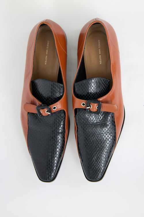 Dries Van Noten Leather Monk Strap Loafer