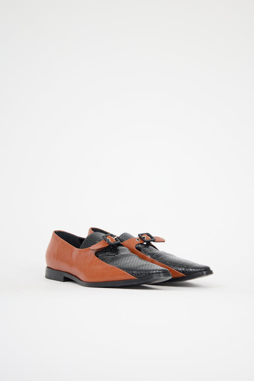 Dries Van Noten Leather Monk Strap Loafer