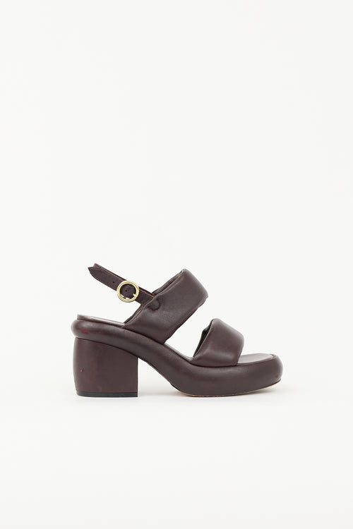 Dries Van Noten Padded Leather Sandal