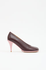 Dries Van Noten Leather Square Toe Pump