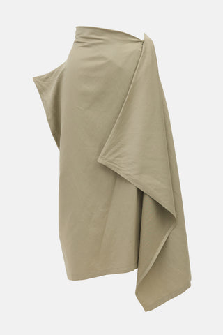 Dries Van Noten Linen Blend Wrap Skirt