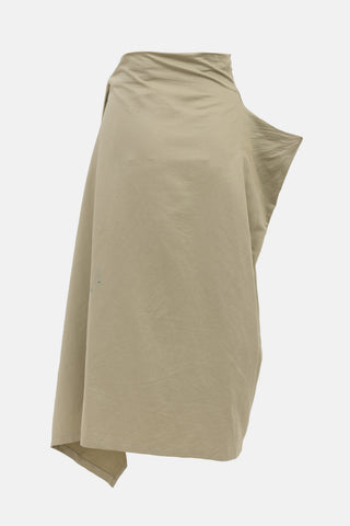 Dries Van Noten Linen Blend Wrap Skirt