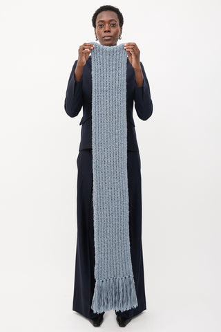 Dries Van Noten Merino Wool Fringe Scarf