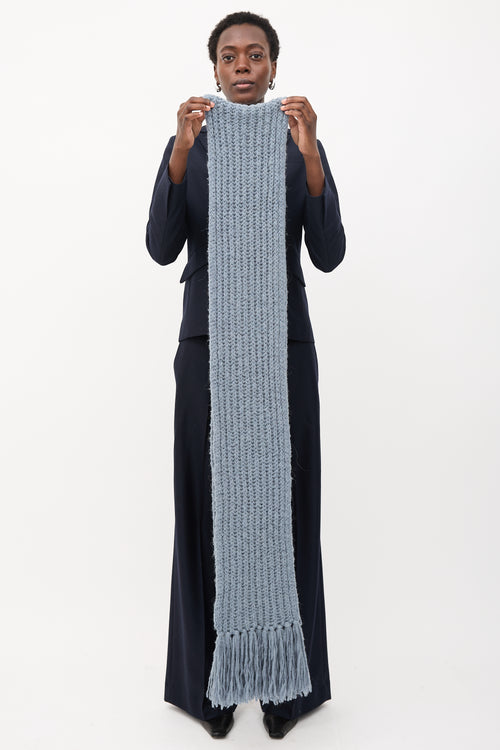 Dries Van Noten Merino Wool Fringe Scarf