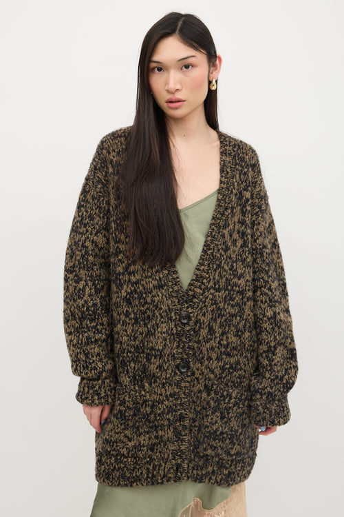Dries Van Noten Merino Wool Oversized Cardigan