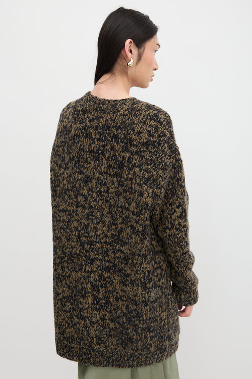 Dries Van Noten Merino Wool Oversized Cardigan
