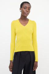 Dries Van Noten Merino Wool Rib Knit Sweater