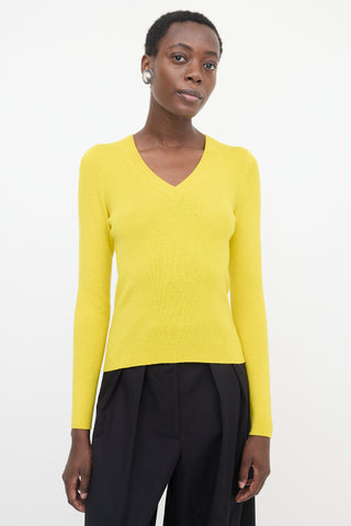 Dries Van Noten Merino Wool Rib Knit Sweater