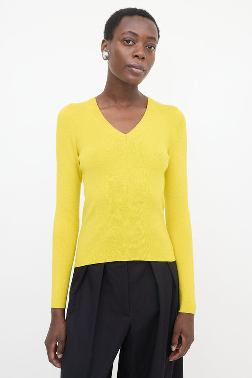 Dries Van Noten Merino Wool Rib Knit Sweater