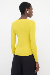 Dries Van Noten Merino Wool Rib Knit Sweater