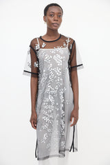 Dries Van Noten Mesh Painted T-Shirt Dress