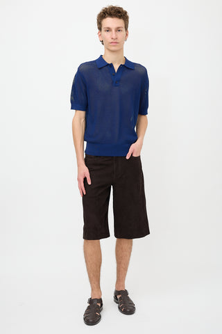 Dries Van Noten Mesh Polo Shirt