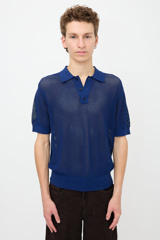 Dries Van Noten Mesh Polo Shirt