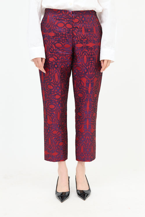 Dries Van Noten Metallic Brocade Pant