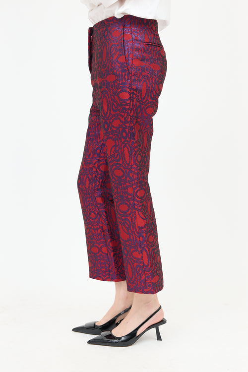 Dries Van Noten Metallic Brocade Pant