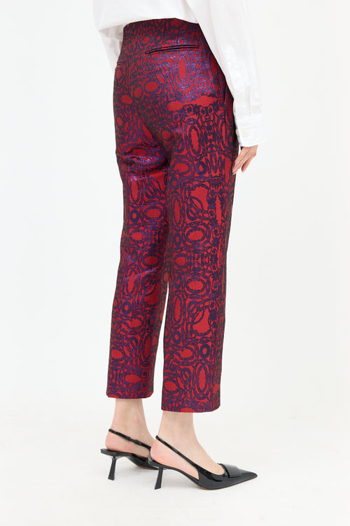 Dries Van Noten Metallic Brocade Pant