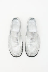 Dries Van Noten Metallic Leather Loafer