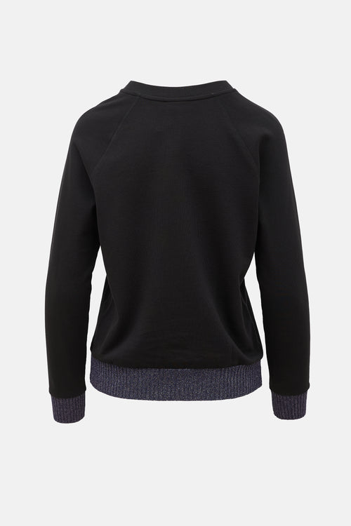 Dries Van Noten Metallic Trim Sweatshirt