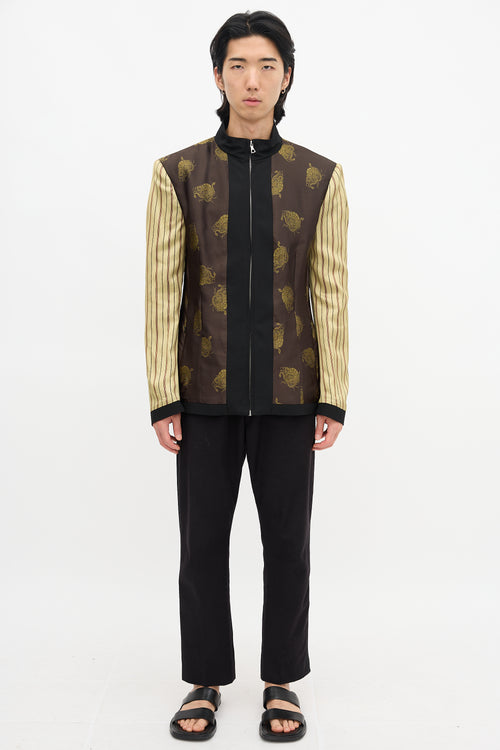 Dries Van Noten Mixed Pattern Jacket