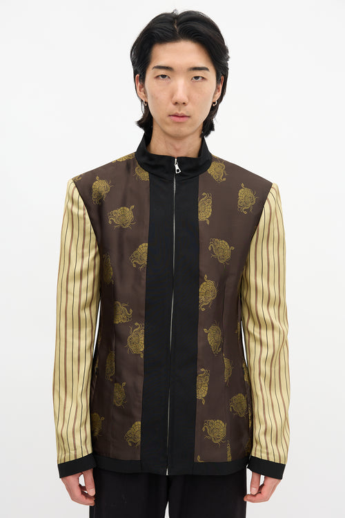 Dries Van Noten Mixed Pattern Jacket