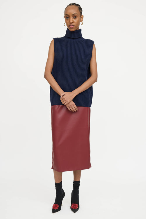 Dries Van Noten Wool Turtleneck Vest