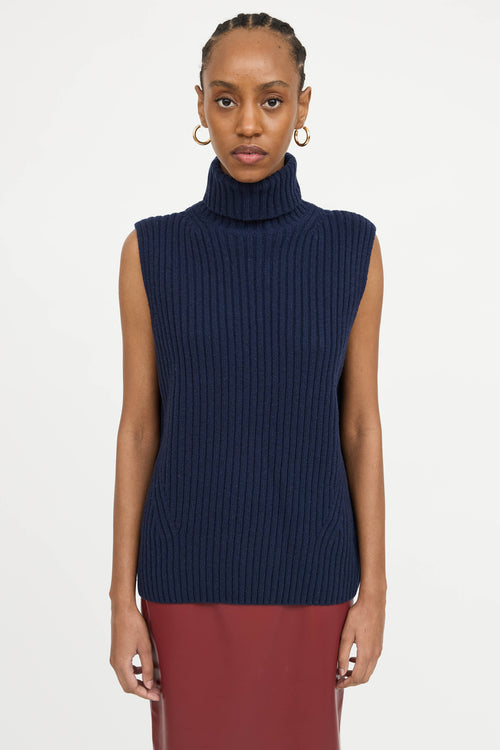 Dries Van Noten Wool Turtleneck Vest