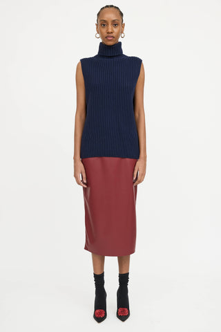 Dries Van Noten Wool Turtleneck Vest