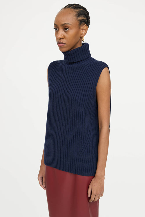 Dries Van Noten Wool Turtleneck Vest
