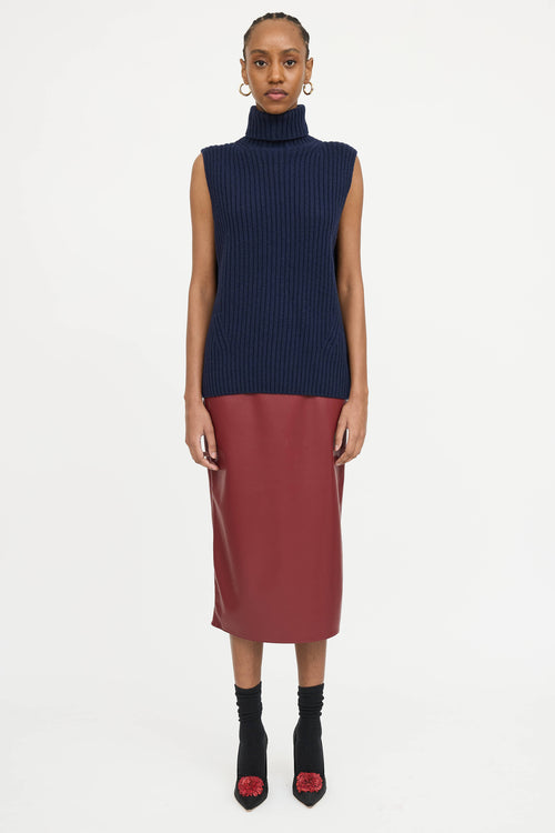 Dries Van Noten Wool Turtleneck Vest