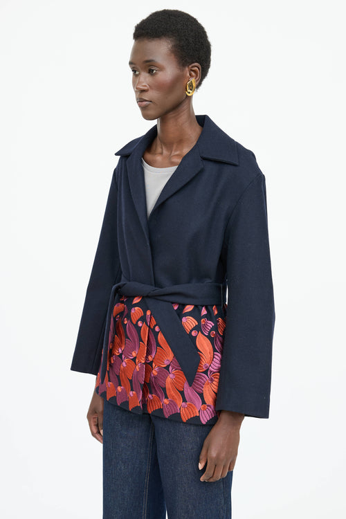 Dries Van Noten Wool Embroidered Coat