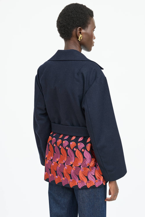 Dries Van Noten Wool Embroidered Coat
