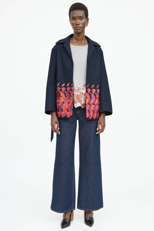 Dries Van Noten Wool Embroidered Coat