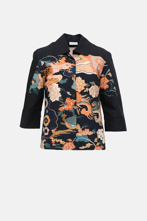 Dries Van Noten Floral Patterned Shirt
