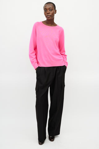 Dries Van Noten Pink Cashmere Knit Sweater