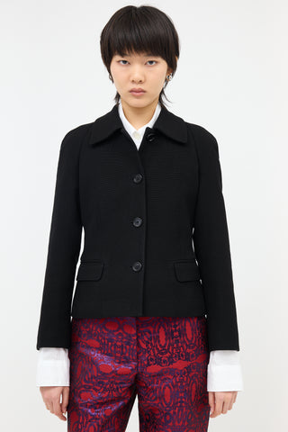 Dries Van Noten Pique Cotton Jacket