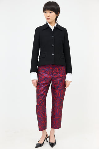 Dries Van Noten Pique Cotton Jacket