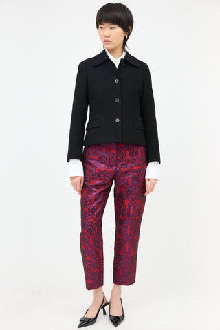 Dries Van Noten Pique Cotton Jacket