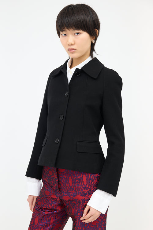 Dries Van Noten Pique Cotton Jacket