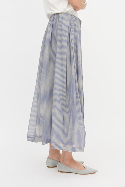 Dries Van Noten Plaid Skirt Overlay Trouser
