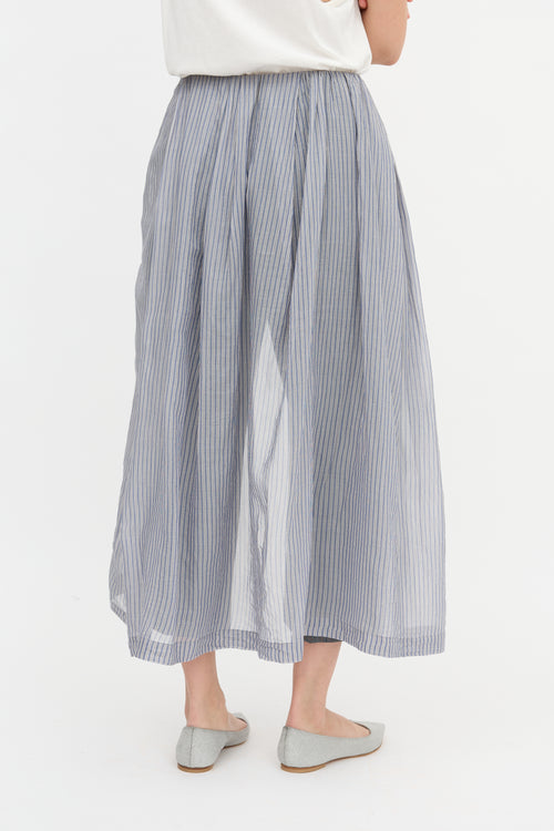 Dries Van Noten Plaid Skirt Overlay Trouser