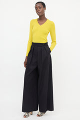 Dries Van Noten Pleated Wide Leg Trouser