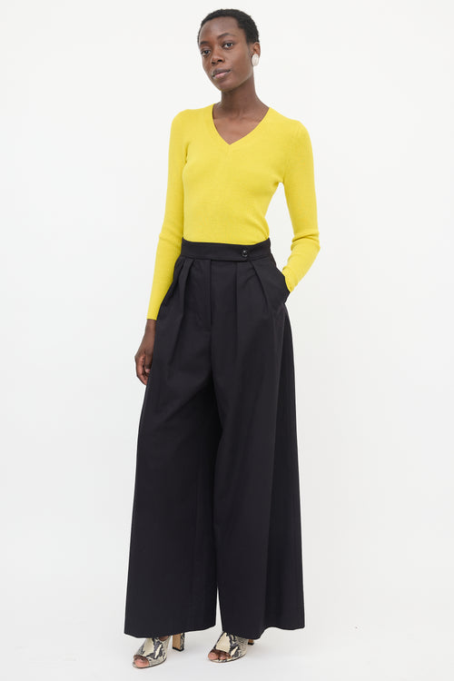 Dries Van Noten Pleated Wide Leg Trouser