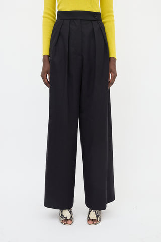 Dries Van Noten Pleated Wide Leg Trouser