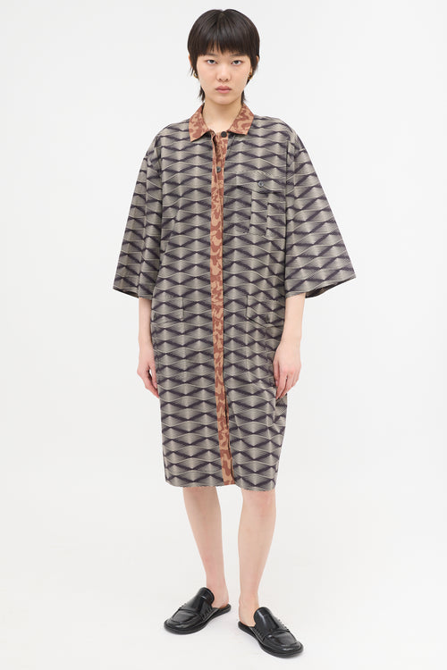 Dries Van Noten Printed Shirt Dress