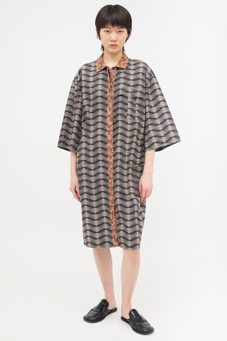 Dries Van Noten Printed Shirt Dress